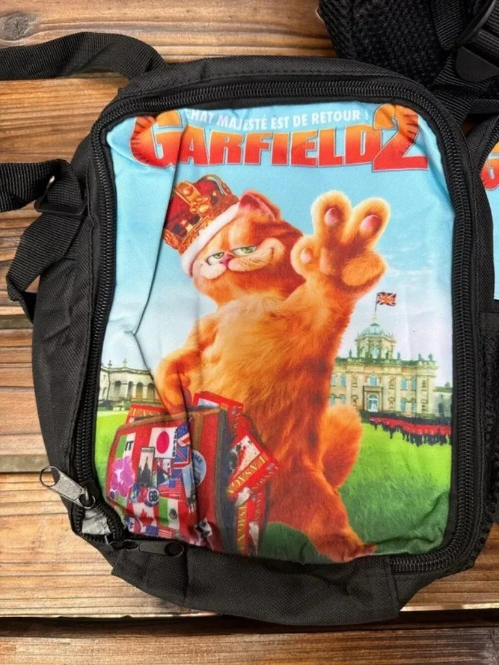 Garfield Kids Mini Backpack & Lunch Bag Set Multicolor Graphic Print Zip